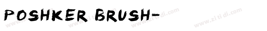 Poshker Brush字体转换